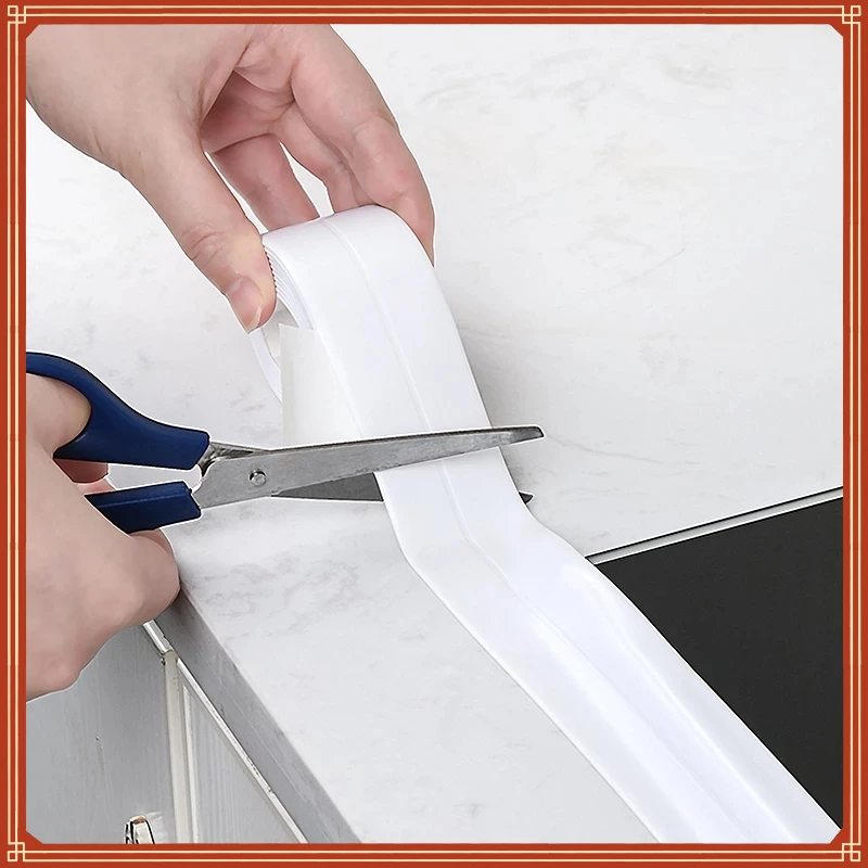 

Bathroom Shower Sink Bath Sealing Strip Tape White PVC Self adhesive Waterproof Wall Sticker for Bathroom Kitchen