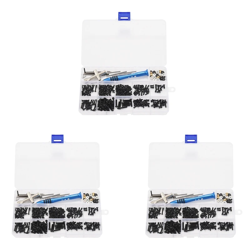 

3X M2 M2.5 M3 Screw Fastener Kit Cross Sleeve Hex Wrench Swing Arm Pin Screws For Wltoys 144001 1/14 RC Car Spare Parts