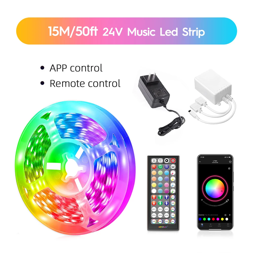 

Nexillumi RGB светодиодная лента 5050 Bluetooth