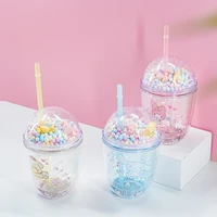 401ml kawaii sanrio my melody cinnamoroll pudding dog plush cartoon cute outdoor portable cup water glass thermos cup girls gift