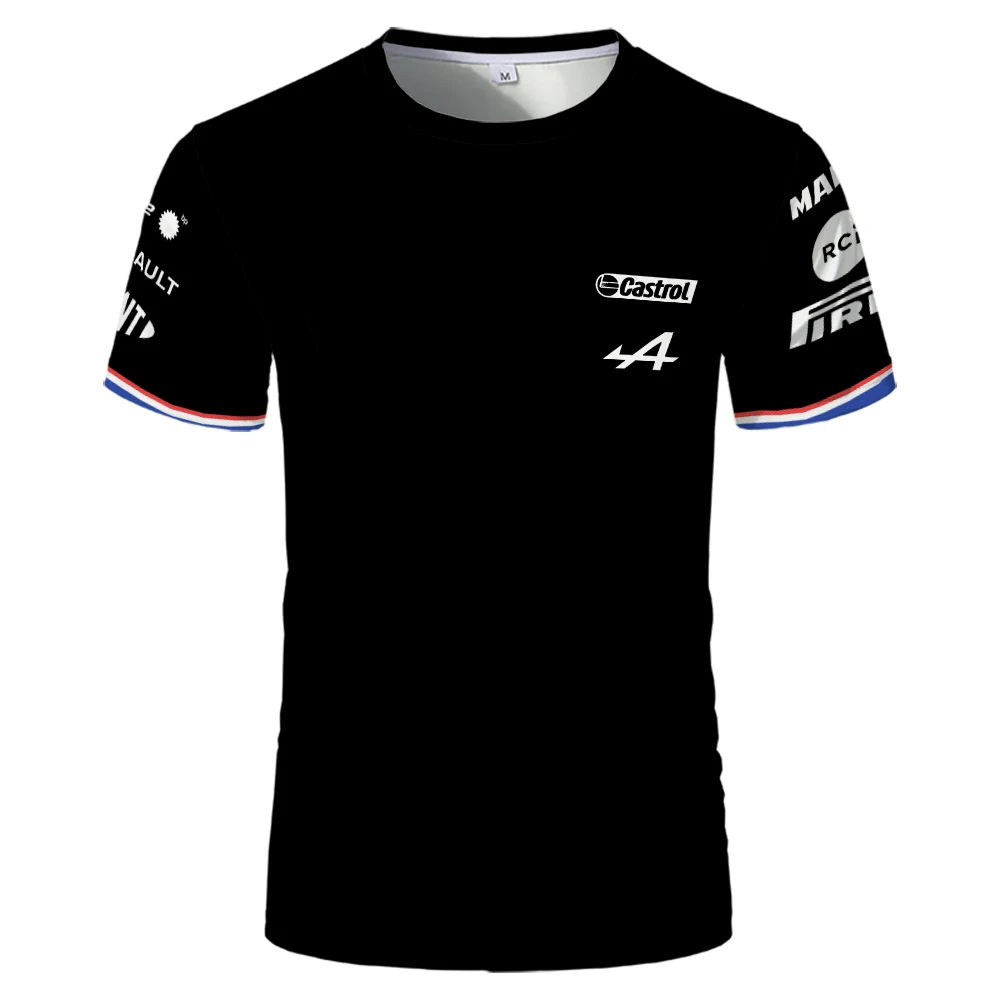 

Футболка F1 с 3D принтом для мужчин и женщин, топы с коротким рукавом, оверсайз, Новинка лета 2022, с круглым вырезом, Формула 1, фанаты гоночного э...
