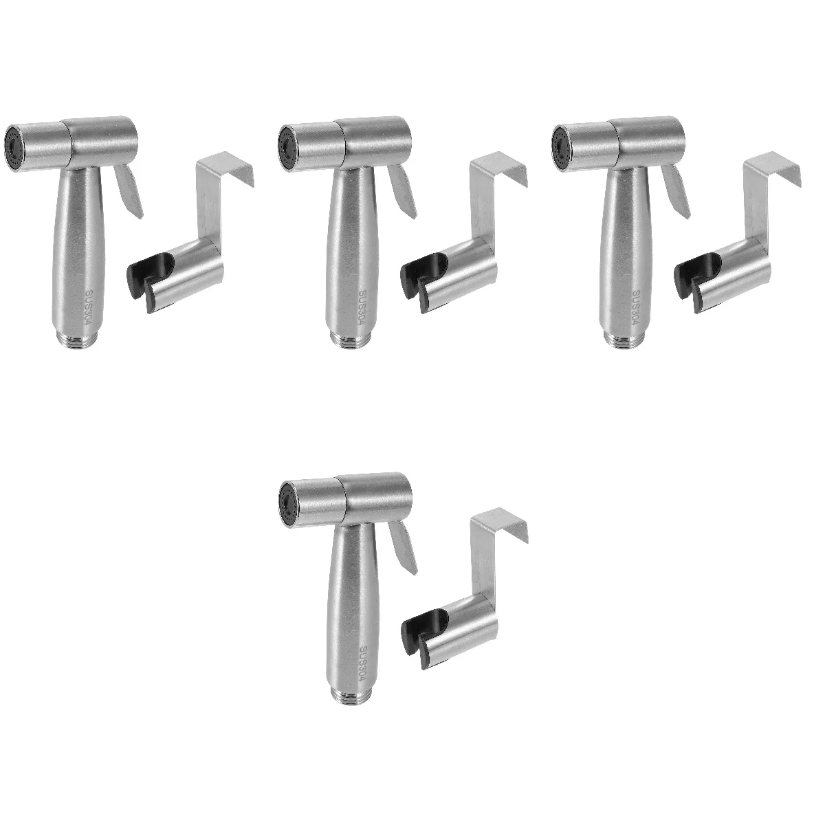 

4 Sets Practical Cleaner Bathroom Cloth Diaper Sprayer Bidet Attachment For Toilet for Shower Bathroom