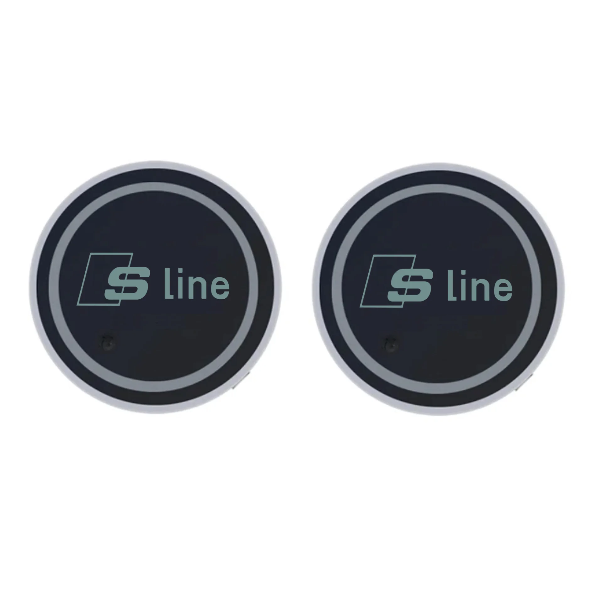 

2 шт. светодиодный автомобильный светящийся подстаканник, противоскользящий коврик для Audi A1 A3 A4 A5 A6 A7 A8 Q2 Q3 Q5 Q7 TT S line S3 S4 S5 S6 R8 RS7