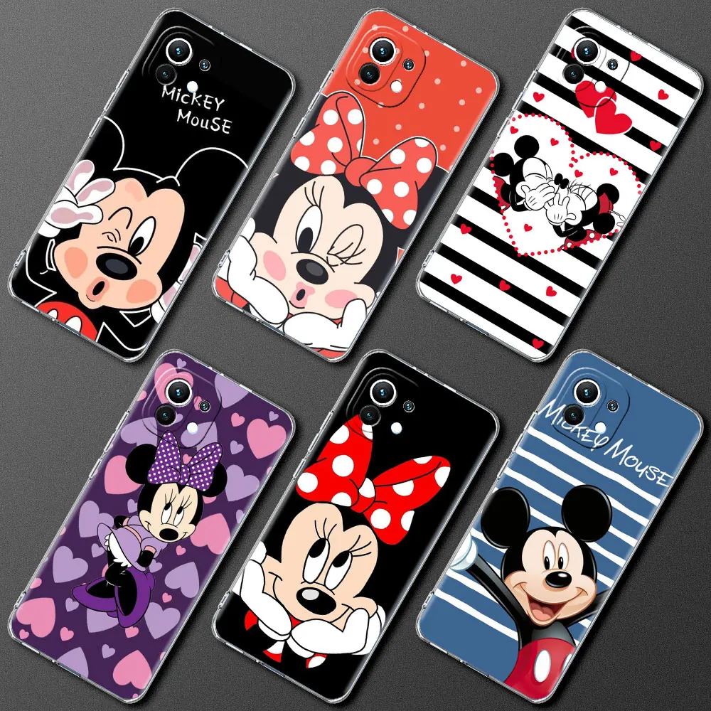 

Mickey Mouse Cute Clear Soft Case For Xiaomi Mi Poco X4 Pro 5G X3 NFC M4 M3 F3 GT X2 F2 F1 11T 10T 9T Silicone Phone Cover