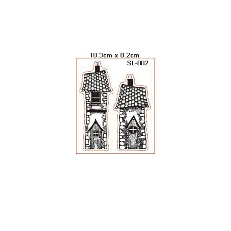

New Arrival House Clear Stamps for DIY Scrapbooking Card Transparent Silicone Stamp Making Photo Album Crafts Decor