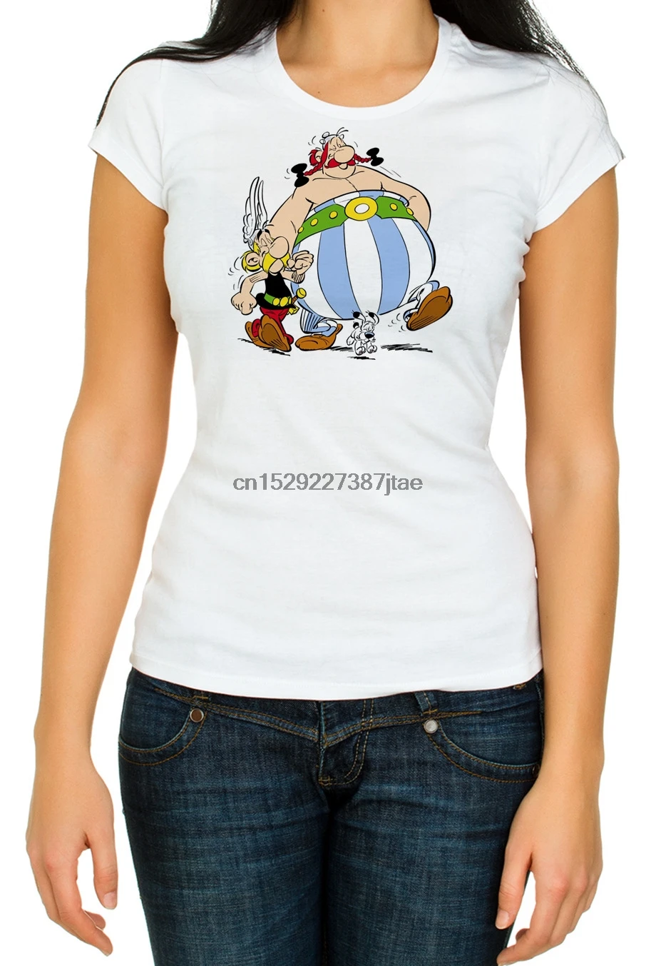 Женские модели Asterix &amp футболки Обеликс 3 4 с коротким рукавом K1018 |