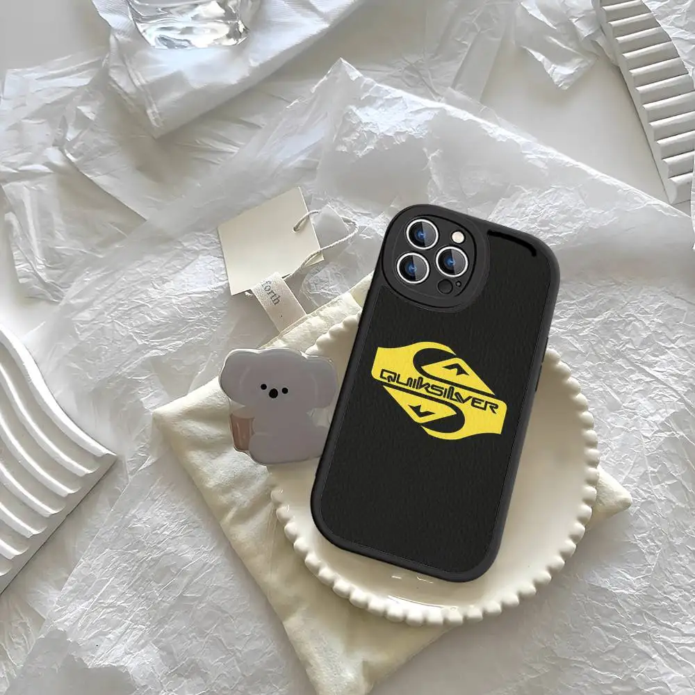 Чехол для телефона Q-QuiksilverS LOGO для IPhone 16 15 14 13 12 11 Pro Max Plus, кожаный мягкий чехол (art.: 3920db50d32eb) - 3920db50d32eb