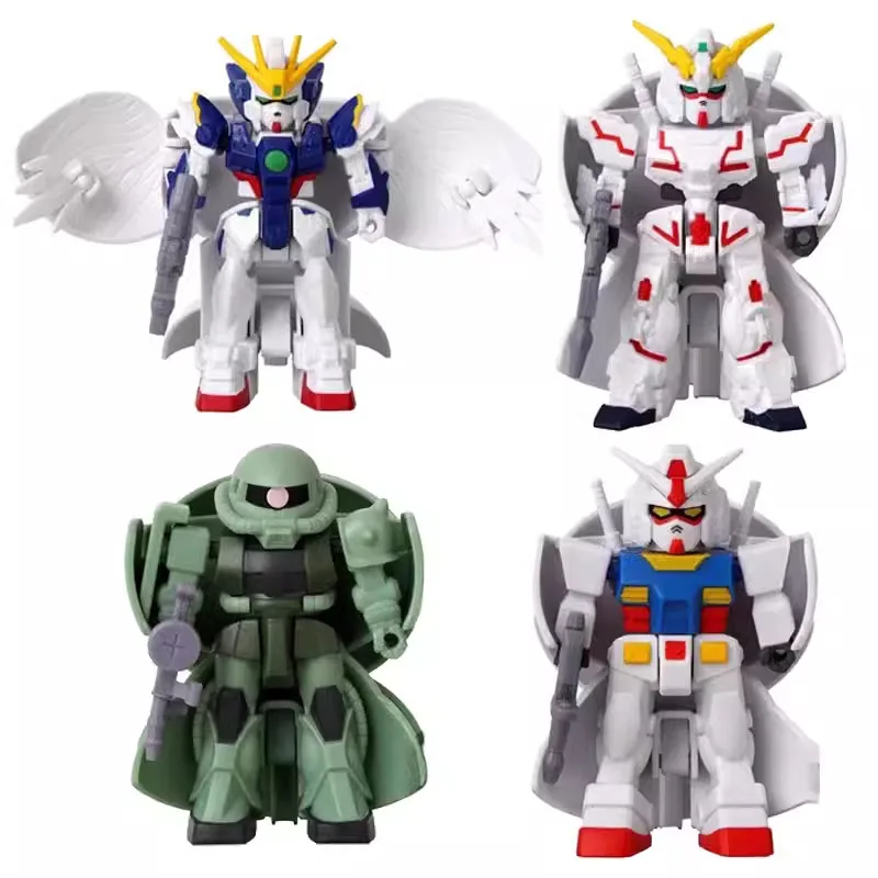 BANDAI оригинальный Gashapon GUNDAM Zaku Unicorn Mobile Wing Change Haro аниме фигурки героев игрушки для