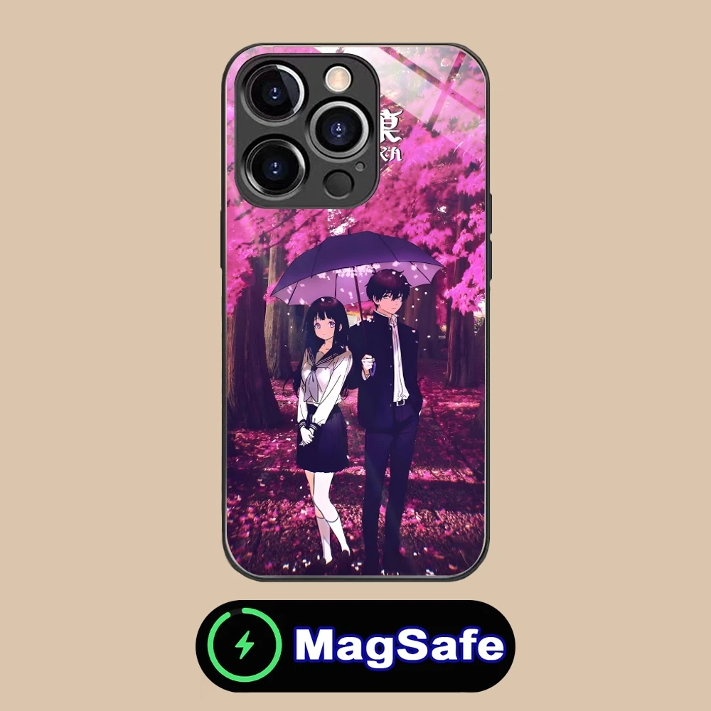 Hyouka Chitanda Oreki Чехол для мобильного телефона iPhone 16 15 14 13 12 11 Pro Max Plus Mini MagSafe