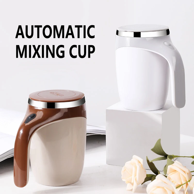 

Automatic Self Stirring Magnetic Mug Stainless Steel Temperature Difference Coffee Mixing Cup Blender Smart Mixer Thermal Cup