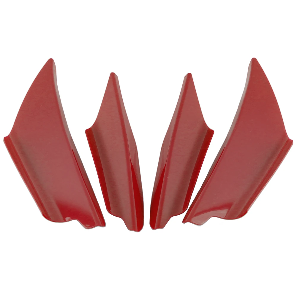 

4pcs/set Spoiler Canards Valence Chin Bumper Lip Diffuser Splitter Fins
