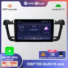 Автомагнитола Prelingcar, 2 Din, Android 10, без DVD, мультимедийный видеоплеер, GPS-навигация для Peugeot 508 2011-2018, Восьмиядерный процессор