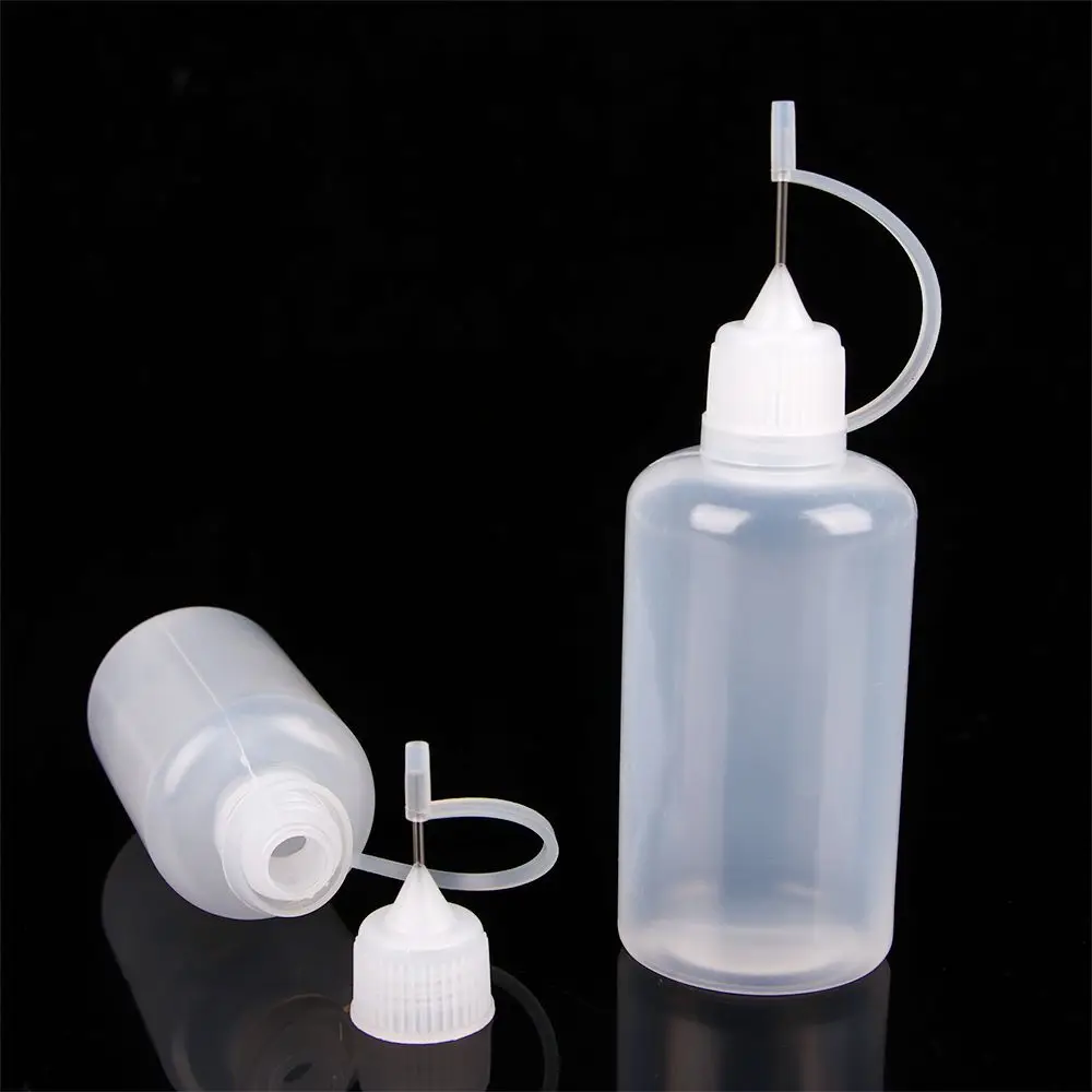 

High quality Portable Transparent Travel Empty Dropper Bottles Refillable Bottle Squeeze bottle Needle Tip