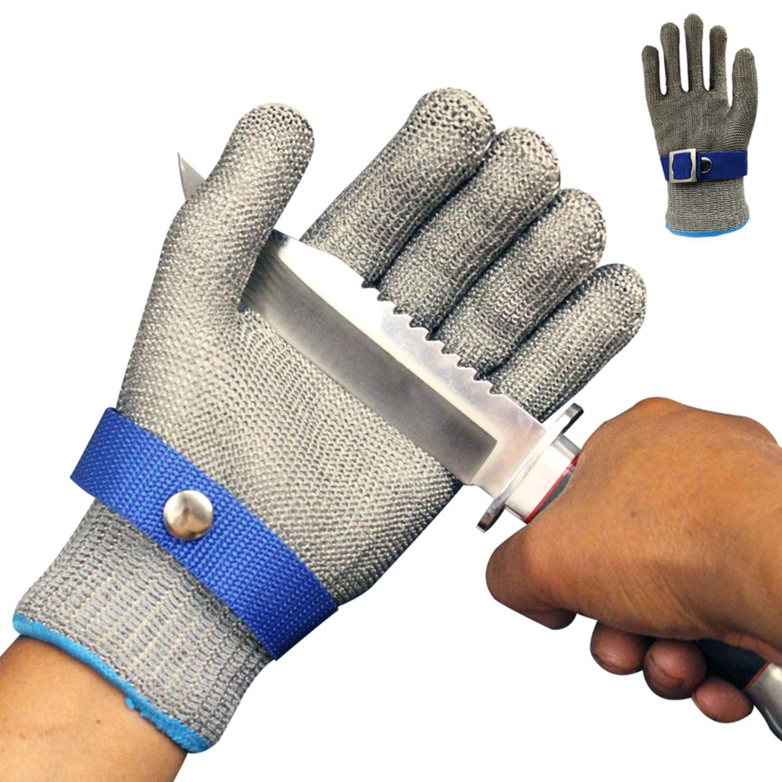 

For Kitchen Opening Oysters Work Wire Gloves Safety Stainless Steel Powerful Level Resistant Protective Cutting Meat Anti Cut