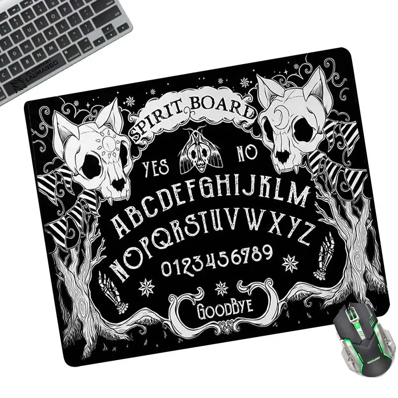 Black Ouija Board Mouse Pad Anime Gaming Accessories Keyboard Desk Mat Kawaii Teclado PC Gamer Varmilo CS GO LOL Mousepad