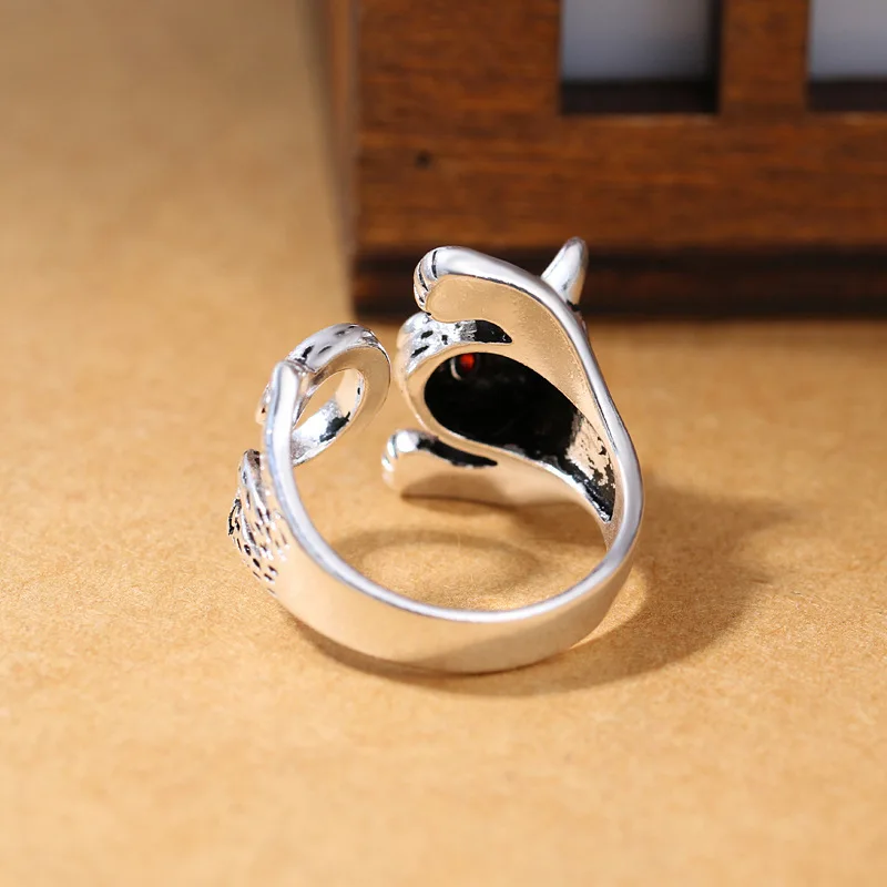Кольца унисекс с покрытием из серебра 30% пробы в виде кошки |