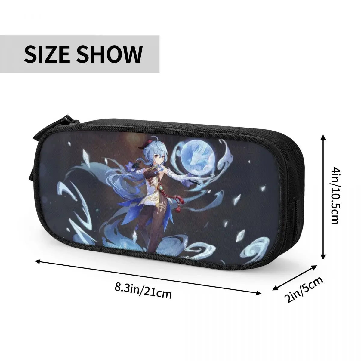 Ganyu Genshin Impact пенал классический Acg аниме ретро сумка-держатель для ручек детский