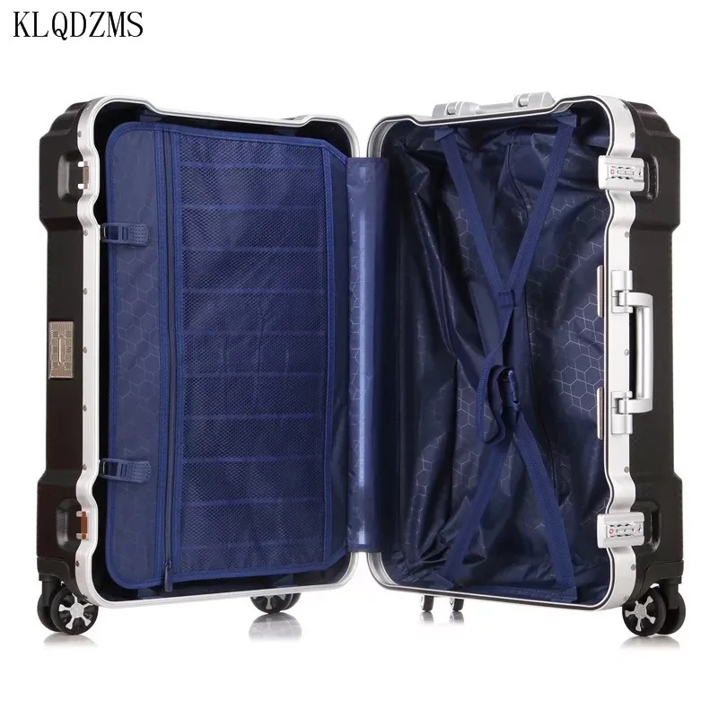 KLQDZMS 20&quot24&quot29inch aluminum frame rolling luggage spinner on wheel men women carry travel suitcase trolley bag | Инструменты