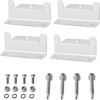 4pc solar panel mounting brackets flat roof mount kit car aluminum bracket solar system installation accessories with nuts bolts