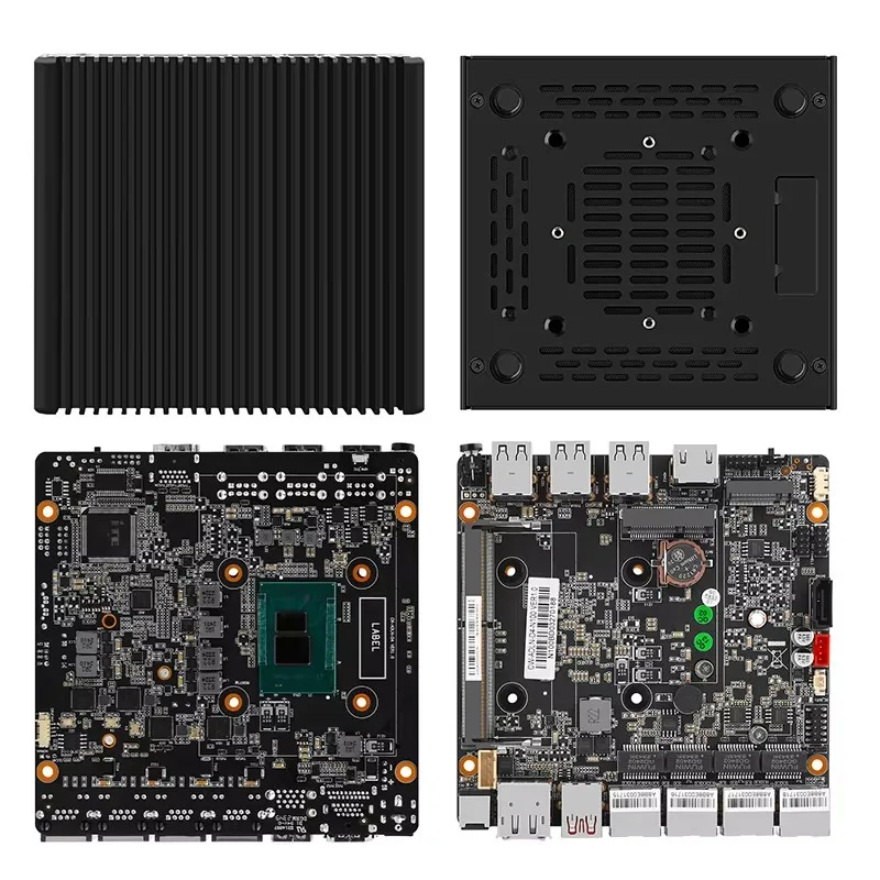 Новейший мини-ПК без вентилятора Intel i3 N305 N100 4 i226-V 2 5G твердый брандмауэр