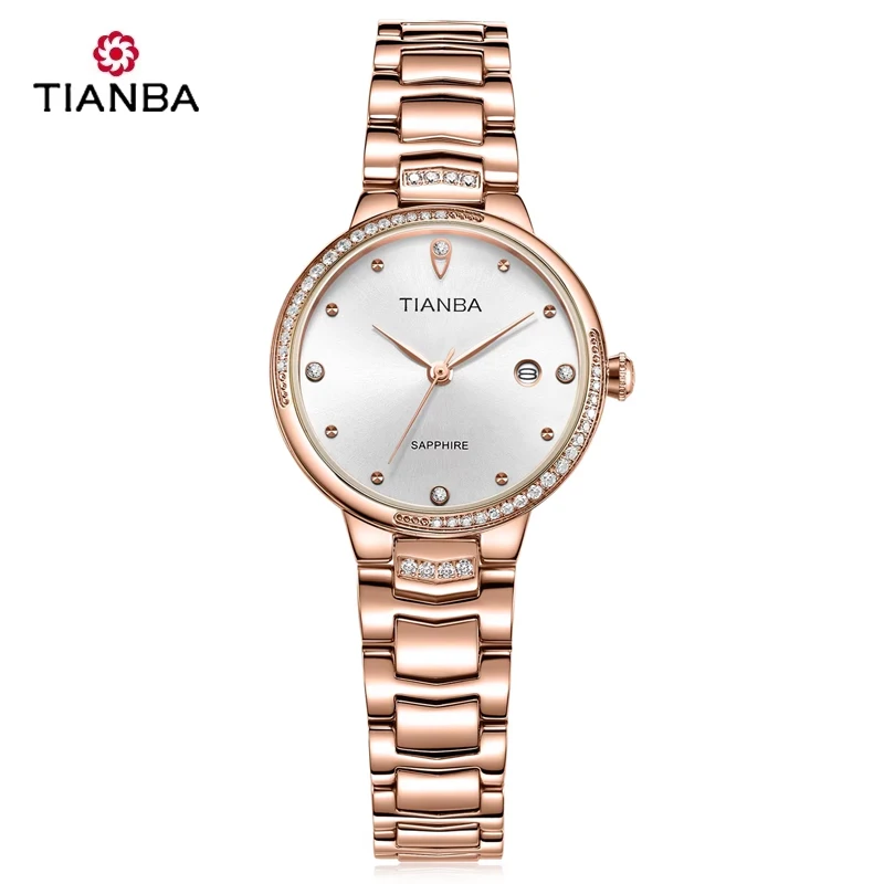 TIANBA оригинальные женские кварцевые часы водостойкий маленький циферблат