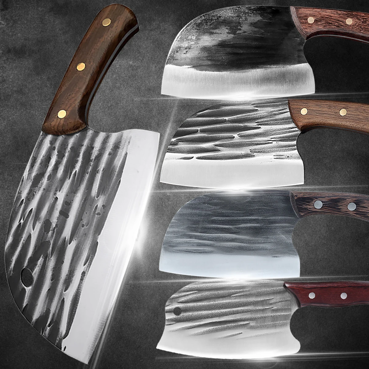 

Kitchen Knife Household Sharp Ultra-fast Stainless Steel Forging and Chopping Dual-purpose Knife Chef's Knife Meat Cleaver