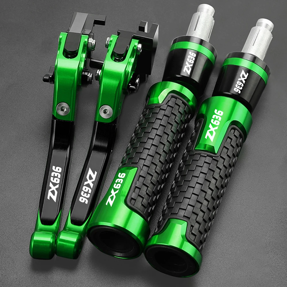 

For KAWASAKI ZX636 ZX 636 2019 2020 2021 Motorcycle Accessories Adjustable Brake Clutch Lever Handle Bar Hand Grips Ends zx636