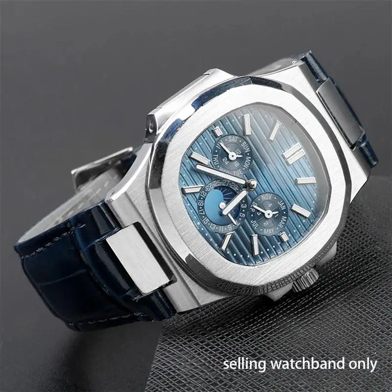 Ремешок NFR для Patek Philips Nautilus 7118 5712 из натуральной кожи со стальным разъемом 5711 5712G