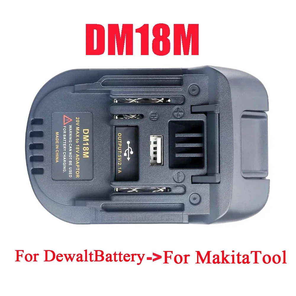 Адаптер-конвертер DCB200 для Makita Milwaukee Bosch Dewalt Ryobi Hitachi Metabo AEG DM18RL DM18M