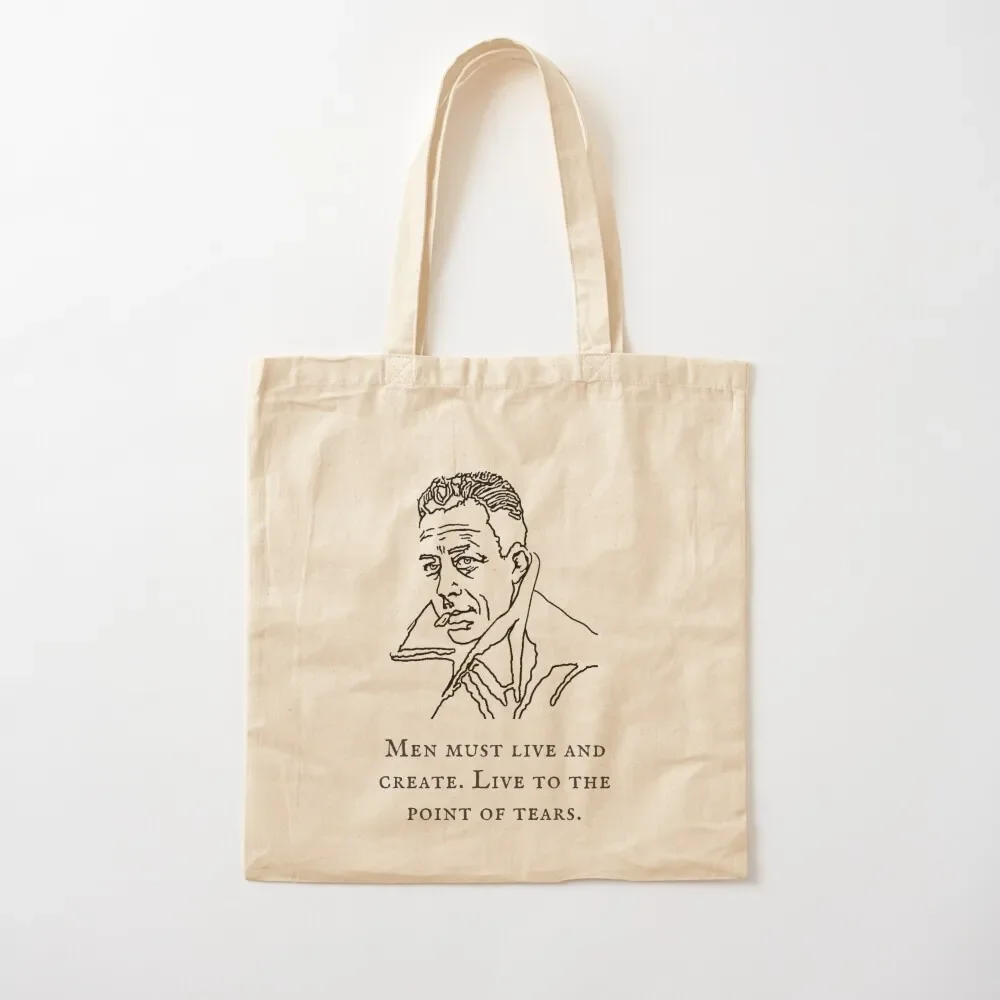 Albert Camus Quote Design in Fine Line Art Tote Bag сумка-тоут сумки для женщин сумки-шоппер тканевая