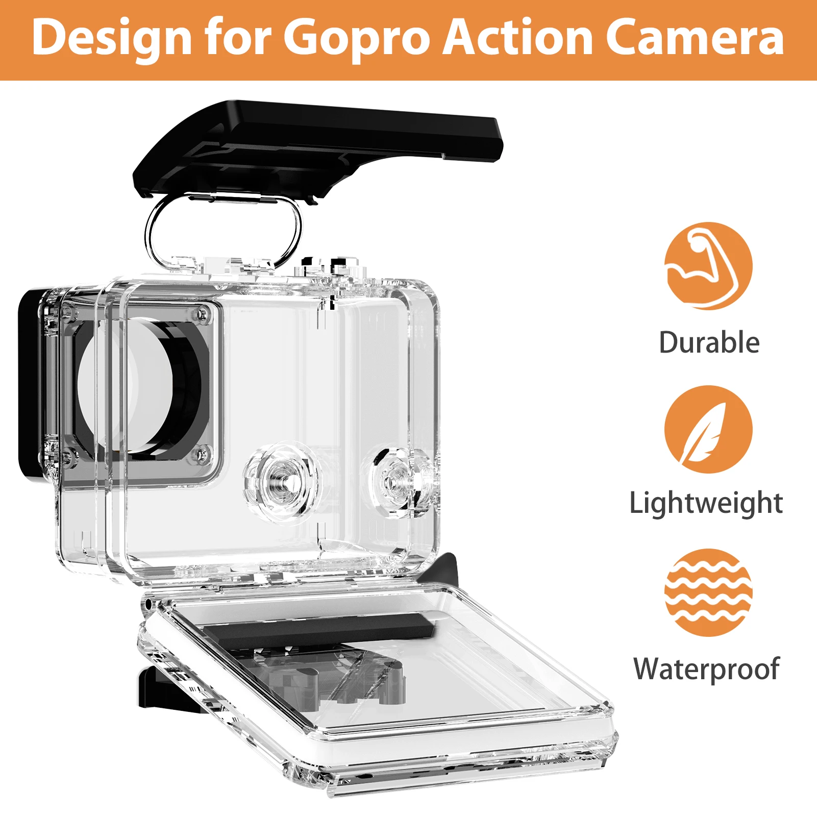 Водонепроницаемый чехол для GoPro Hero 4 3+ 60 м