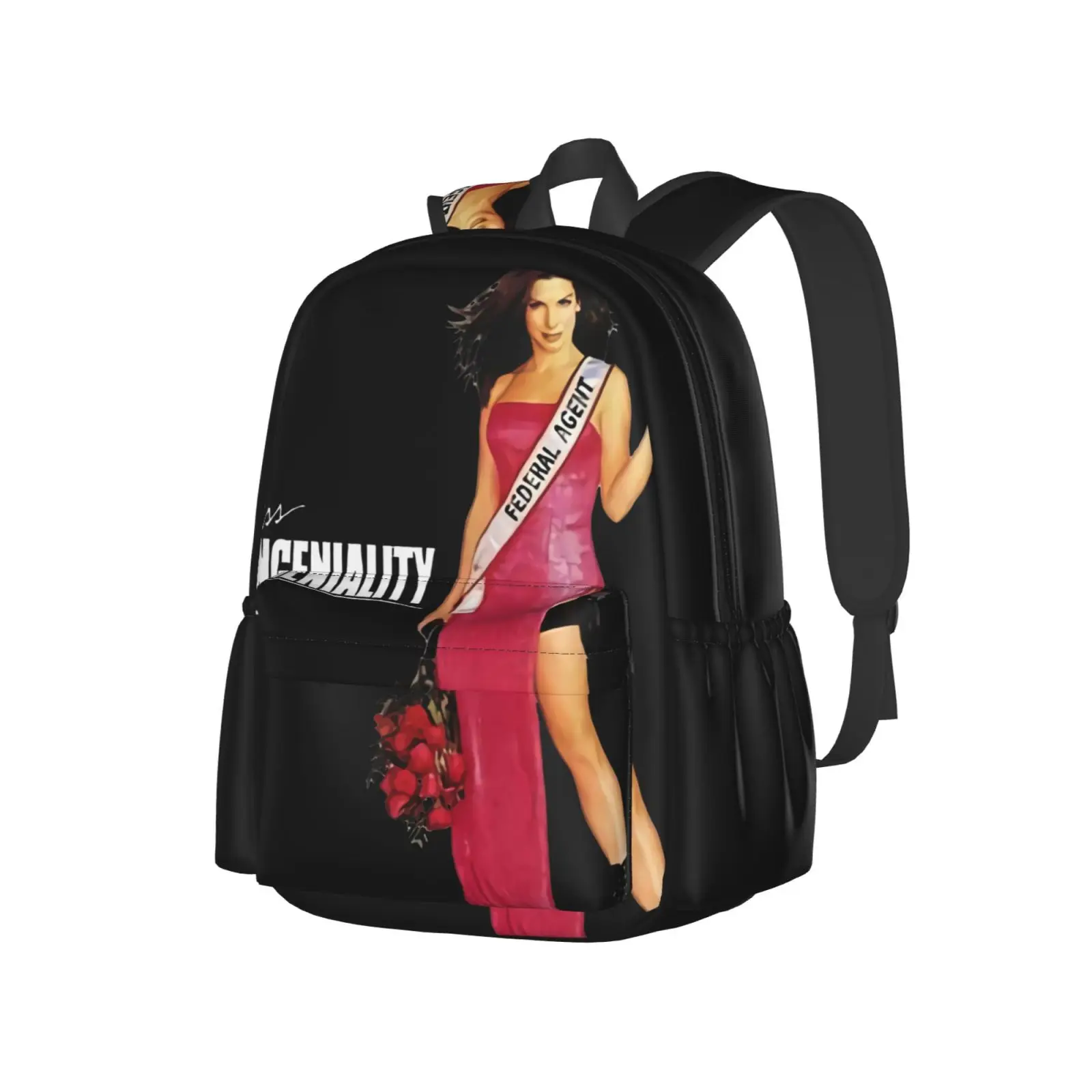 

Miss Congeniality V1 плакат 2001 Dtg мужская сумка, Упаковочная сумка, рюкзак для обуви, Детская сумка, сумки для рисования, Хлопковая сумка, сумка для хра...