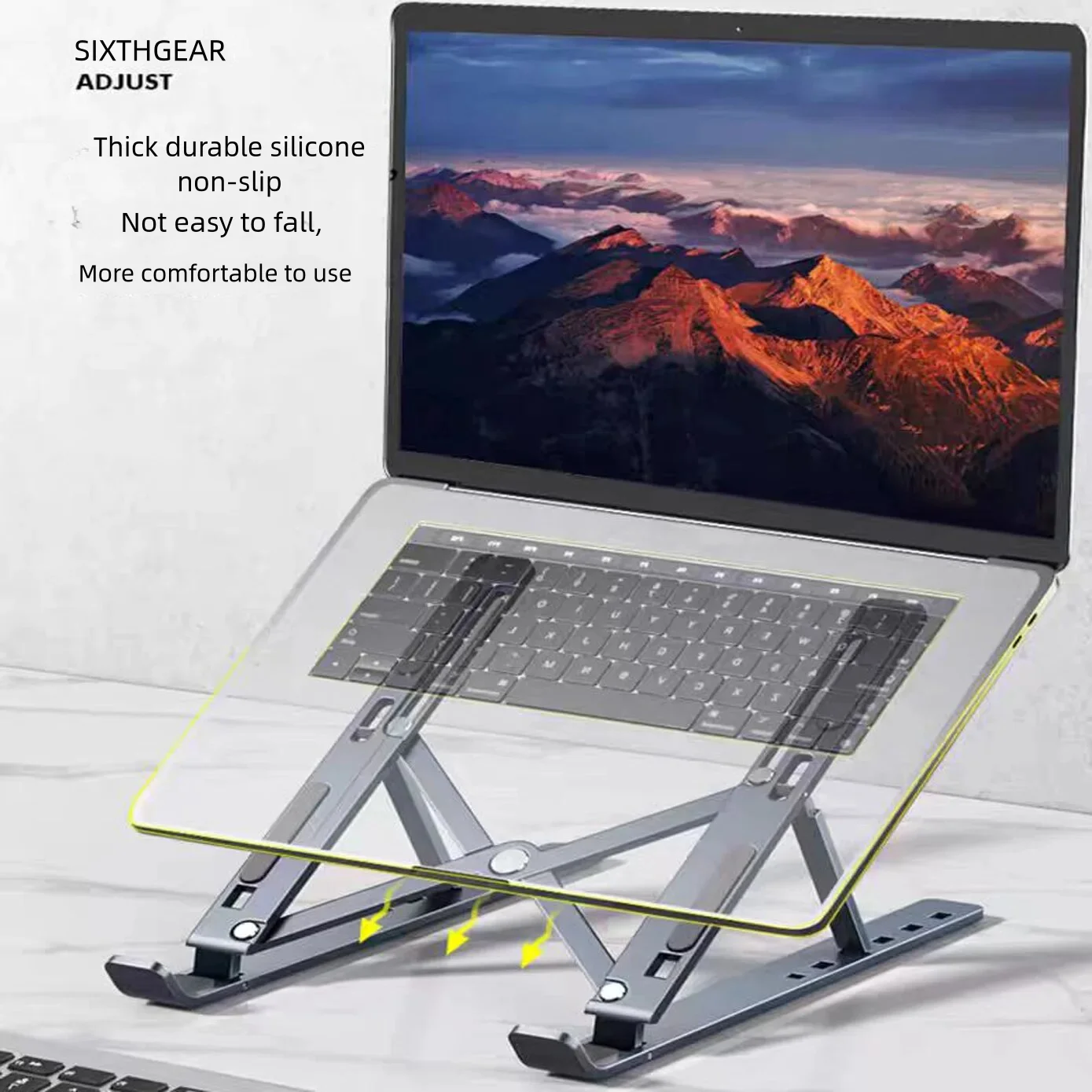 Портативная Складная Подставка Для Ноутбука Macbook Apple Air Pro Lenovo — Универсальный