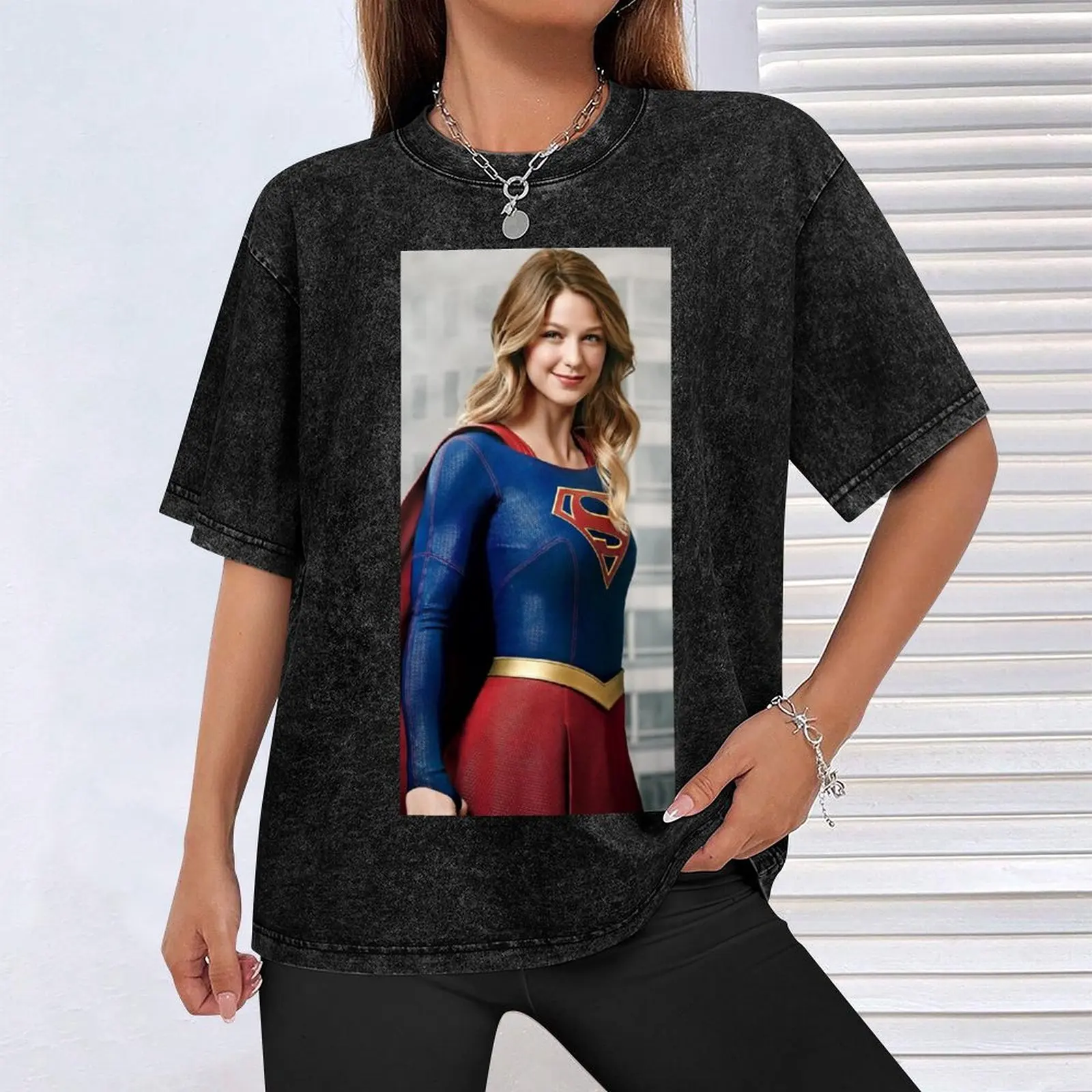 Футболка для мальчика melissa benoist черные футболки размера аниме с графическим