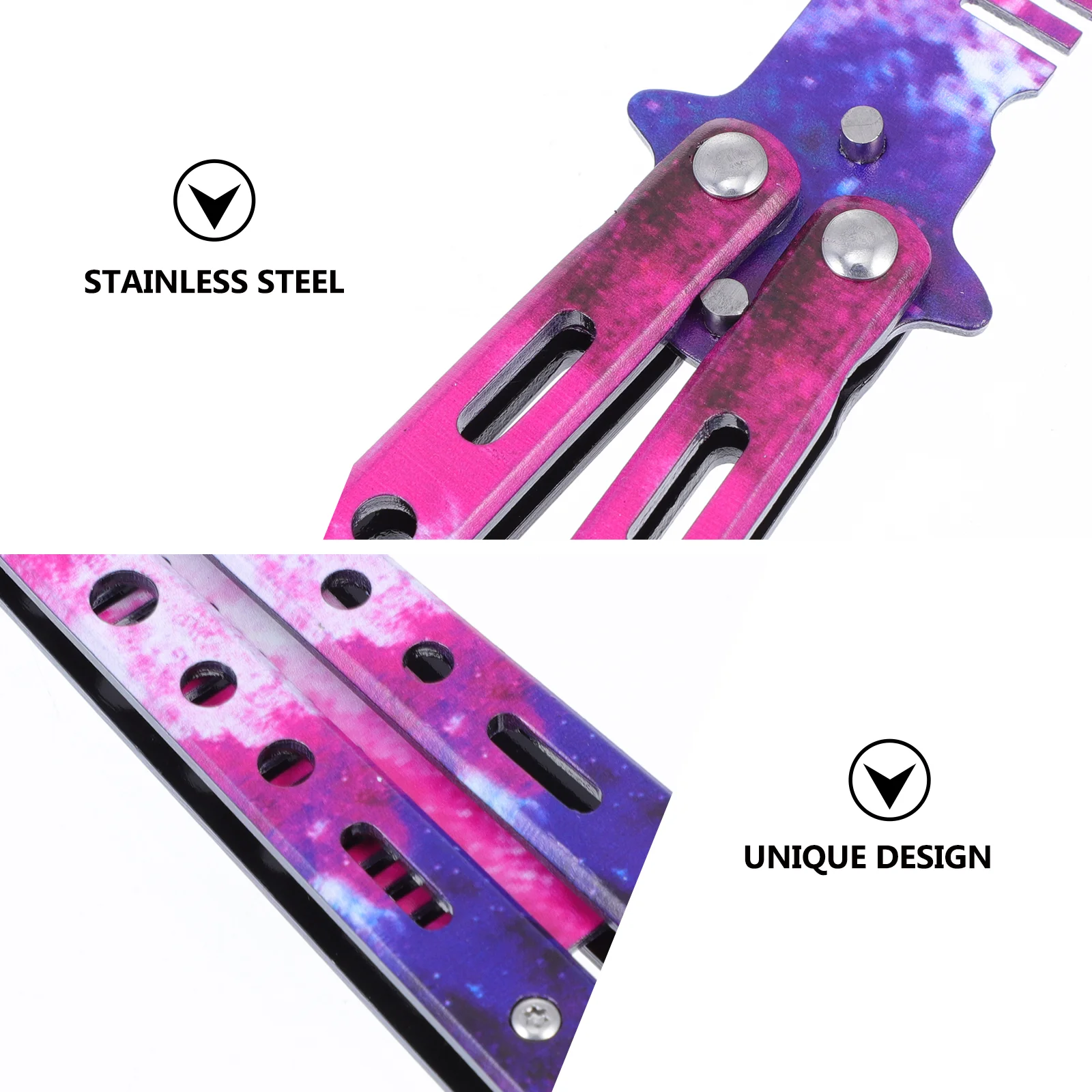 Неточенный тренировочный резак расческа складной инструмент для тусклой резки |