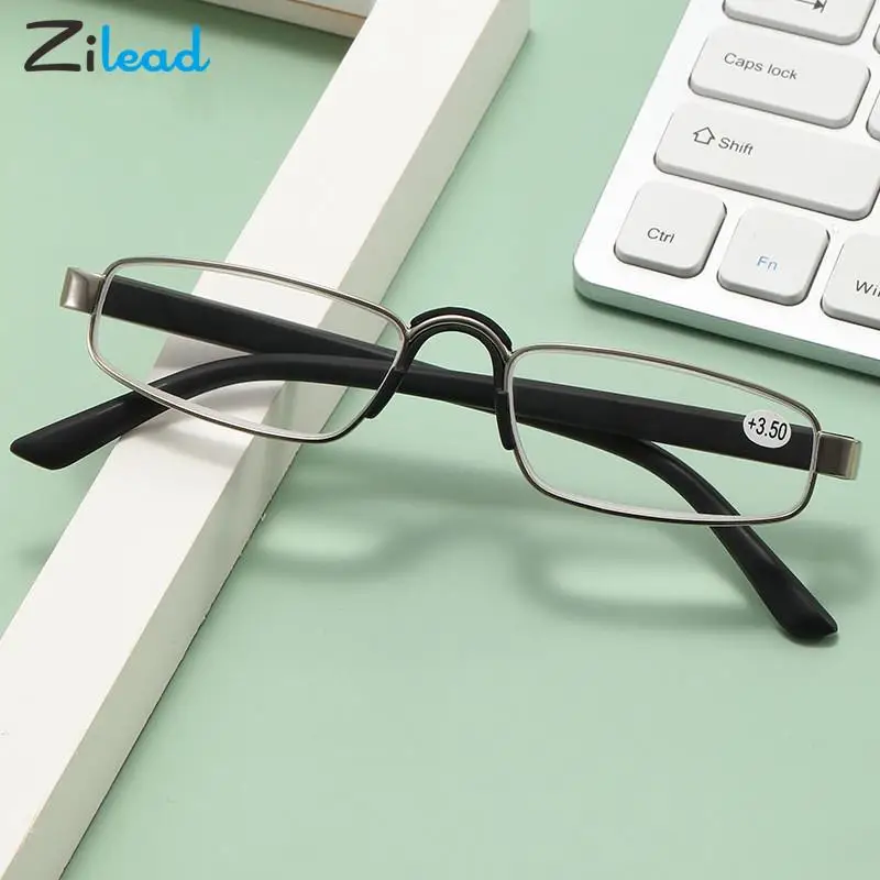 

Zilead New Metal Reading Glasses Women Men High Definition Presbyopic Reading Eyeglasses Unisex Mini Farsighted Optical Eyewear