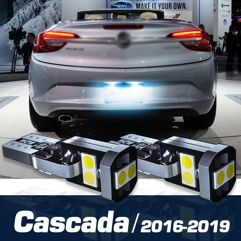 

2pcs LED License Plate Light Canbus Accessories For Buick Cascada 2016 2017 2018 2019