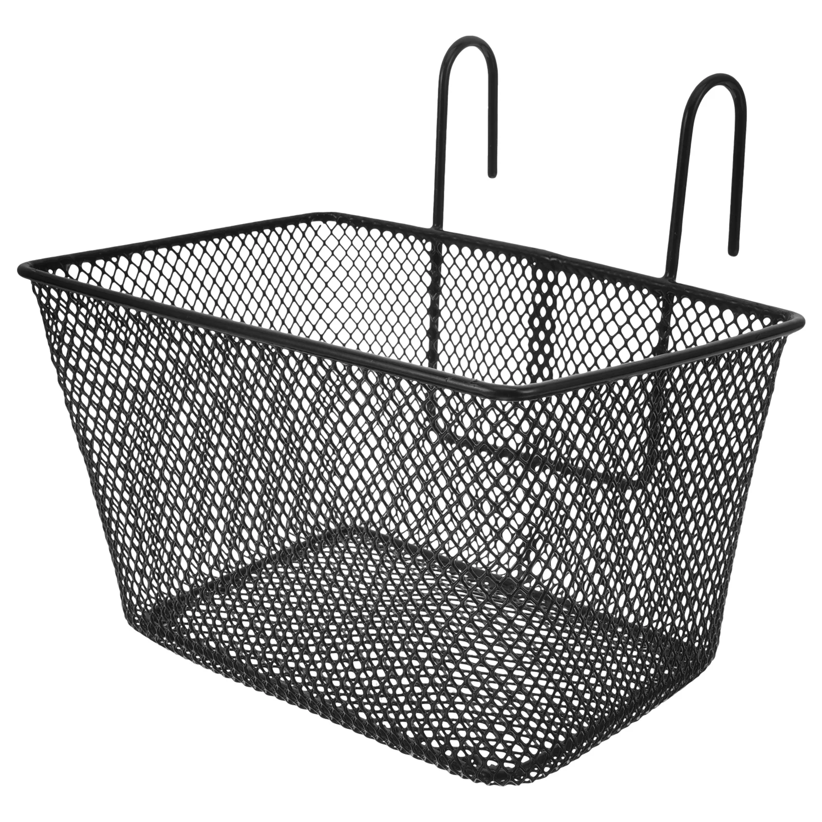 

Bicycle Basket Bike Cycling Accessories Front Iron Container Scooter Handlebar Storage Part