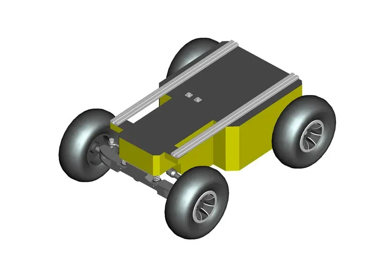 Программируемая тележка U01 с платформой для дезинфекции шасси робота UGV эпидемии