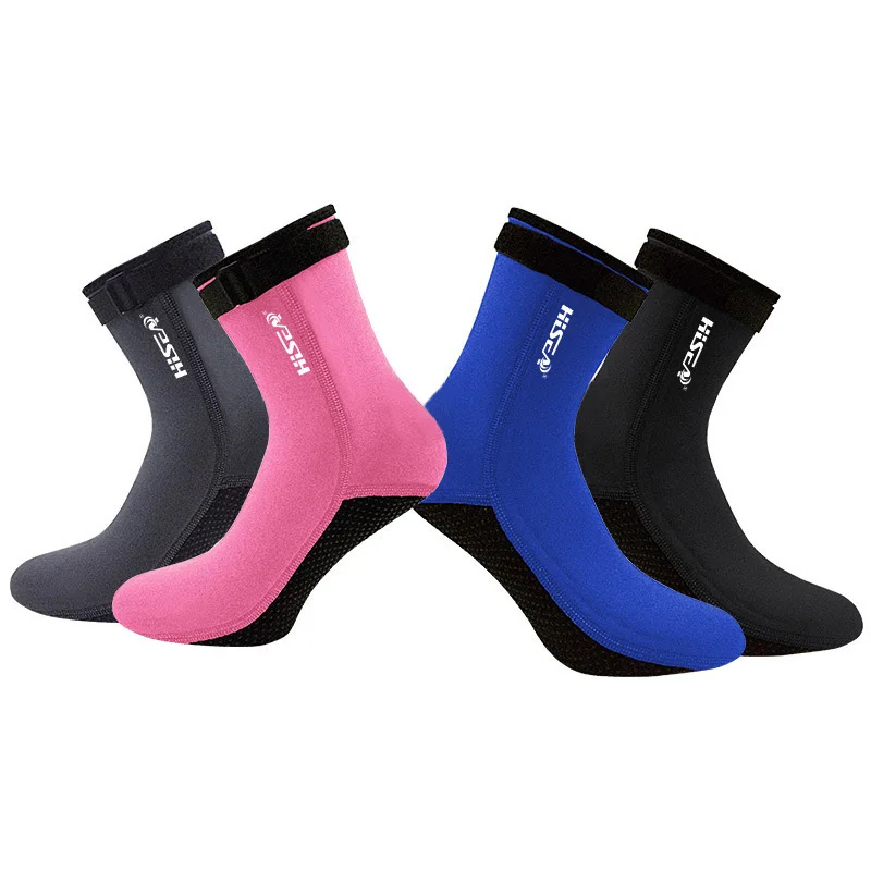 

New 3mm Neoprene Socks Winter Cold-proof Printed Swimming Men Women Scuba Surfing Spearfishing Snorkeling Swimming Shoes