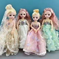 32cm bjd doll girl toy princess dress up dress set 26 movable joint simulation collectors edition doll childrens birthday gift