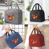 insulated lunch bag thermal food picnic trend butterfly comics print handbags box for women kids cooler lunch bags for work