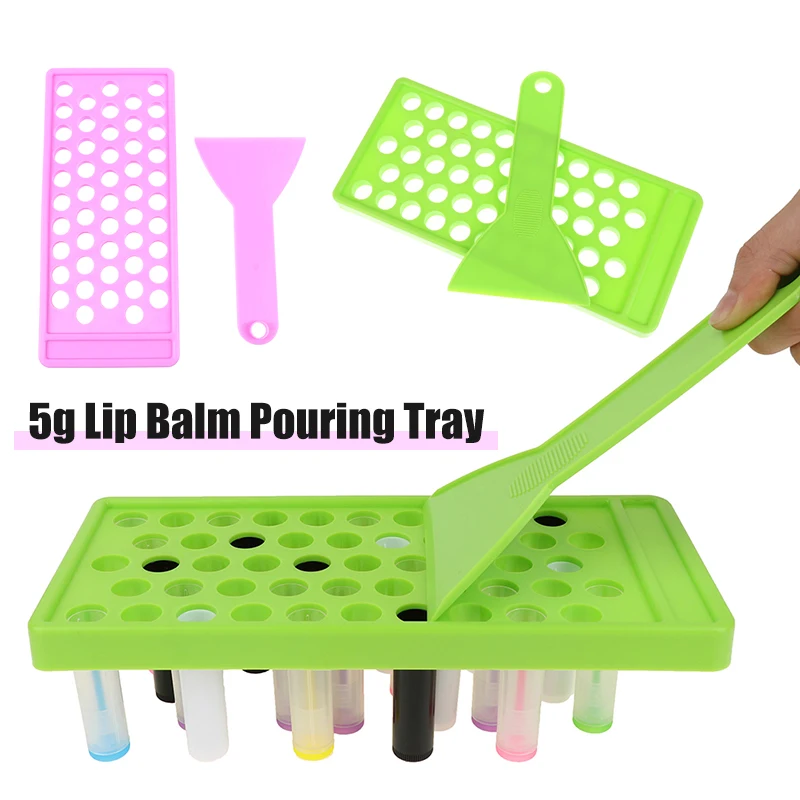 Crafting Kit Includes Lip Balm Pouring Tray & Spatula Set Fo