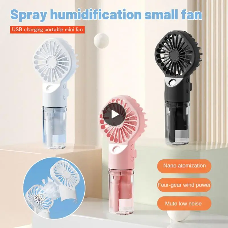 

Hydrating Mini Handheld Small Fan Strong Power Allow Water Molecules To Diffuse Into The Air And Humidify The Air Spray Fan Fan