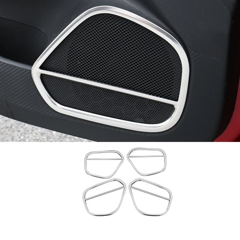 

Stainless Steel Car audio Door Sound Frame Trims for Mg 6 Mg6 2017 2018 2019 2020 Accessories Auto Decoration Lining speaker