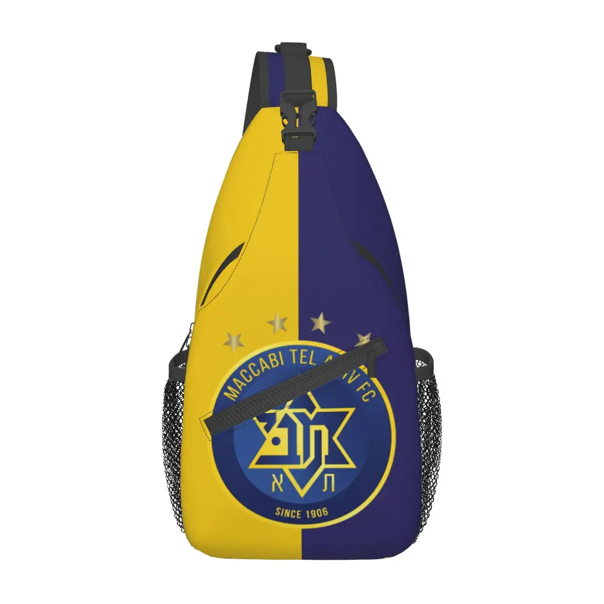 

Maccabi Tel Aviv Sling Backpack, Multipurpose Crossbody Shoulder Chest Bag Travel Hiking Daypack