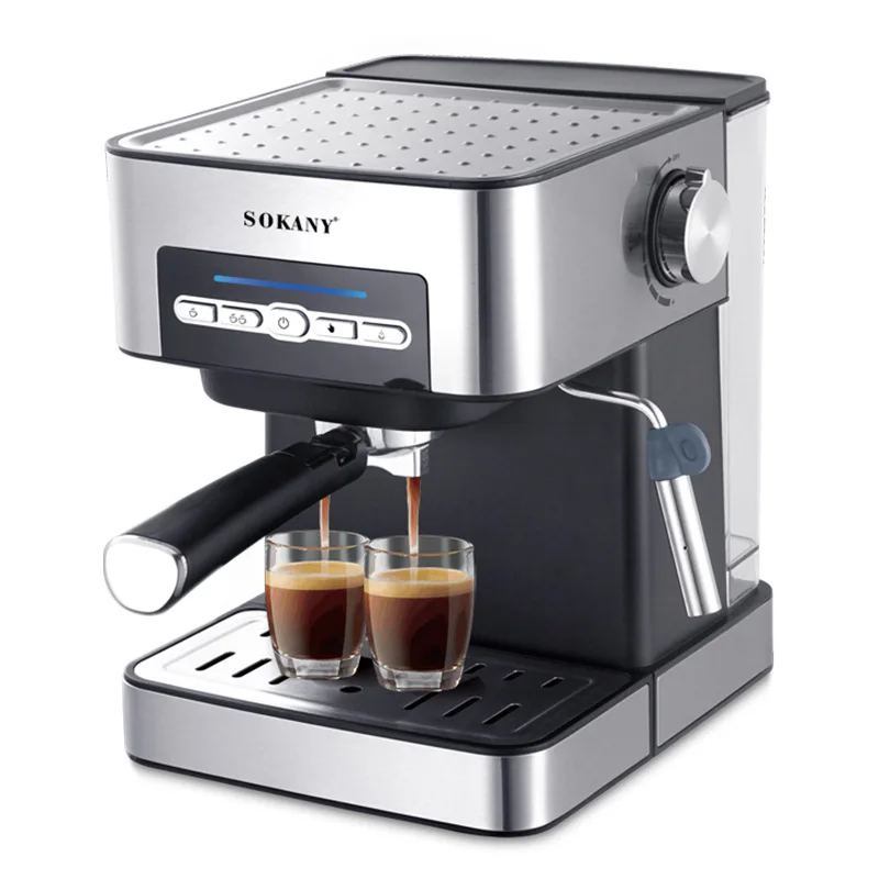 

220V 850W Italian Small Semi Automatic Coffee Machine Home Office High-Pressure Steam Milk Froth Machine Extraction Coffee Maker