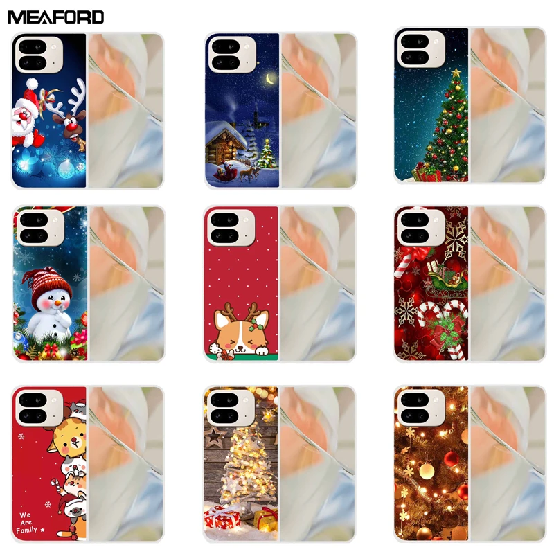 Складная задняя крышка для Google Pixel 9 Pro телефона из прозрачного твердого пластика