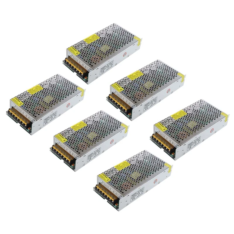 

6X DC 12V 10A Switching Power Supply Regulated Transformer With Short Circuit And Over Current Protection