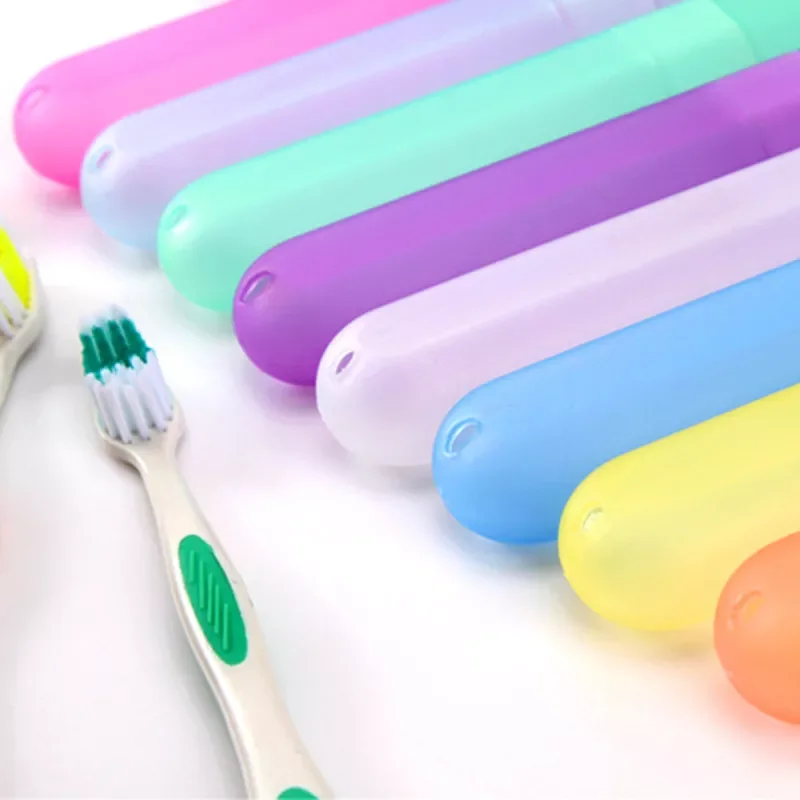 

2022New Portable Tooth Brushes Case Portable Travel Toothbrush Chopsticks Pencil Box Tooth dust-proof Brushes Protector Cover